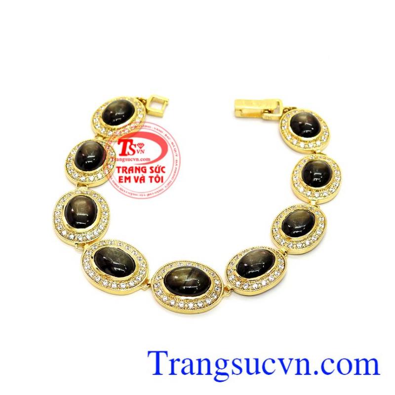Lắc tay nữ sapphire sao cao cấp