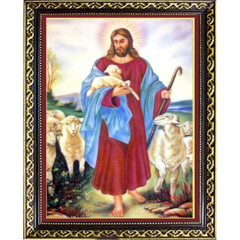 Tranh đá quý CHÚA CHIÊN LÀNH