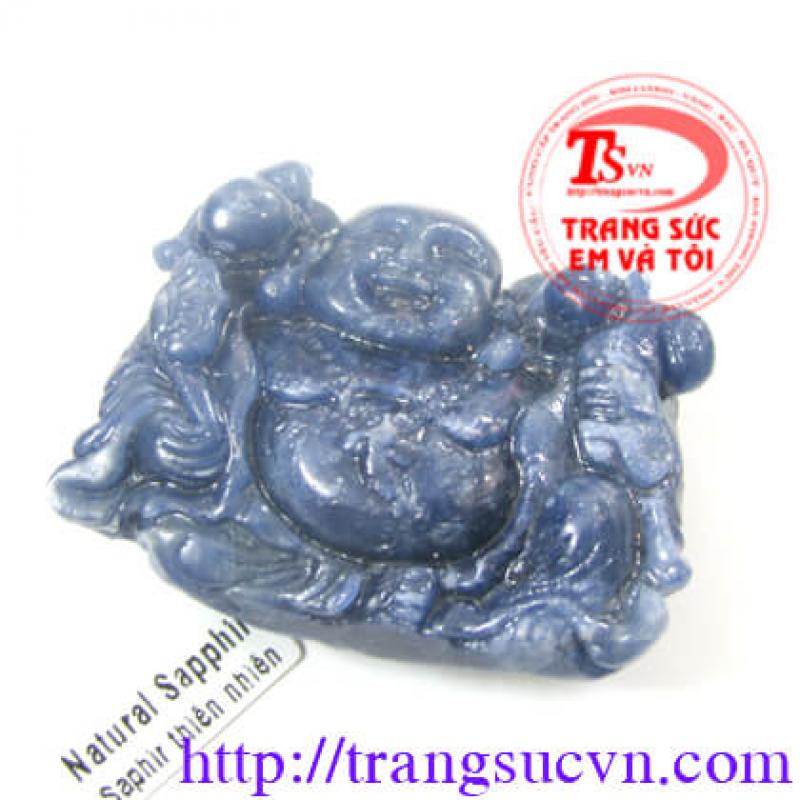 Phật di lặc saphir thiên nhiên