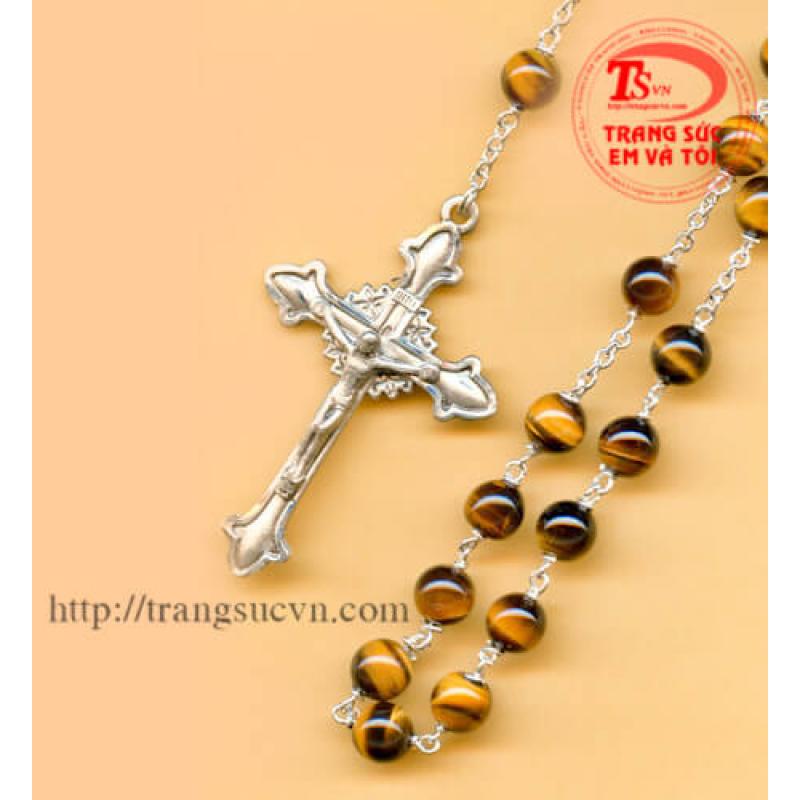 Tràng chuỗi mân côi đá mắt hổ