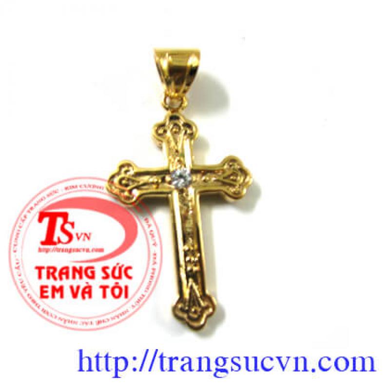 Mặt thánh giá vàng 14k