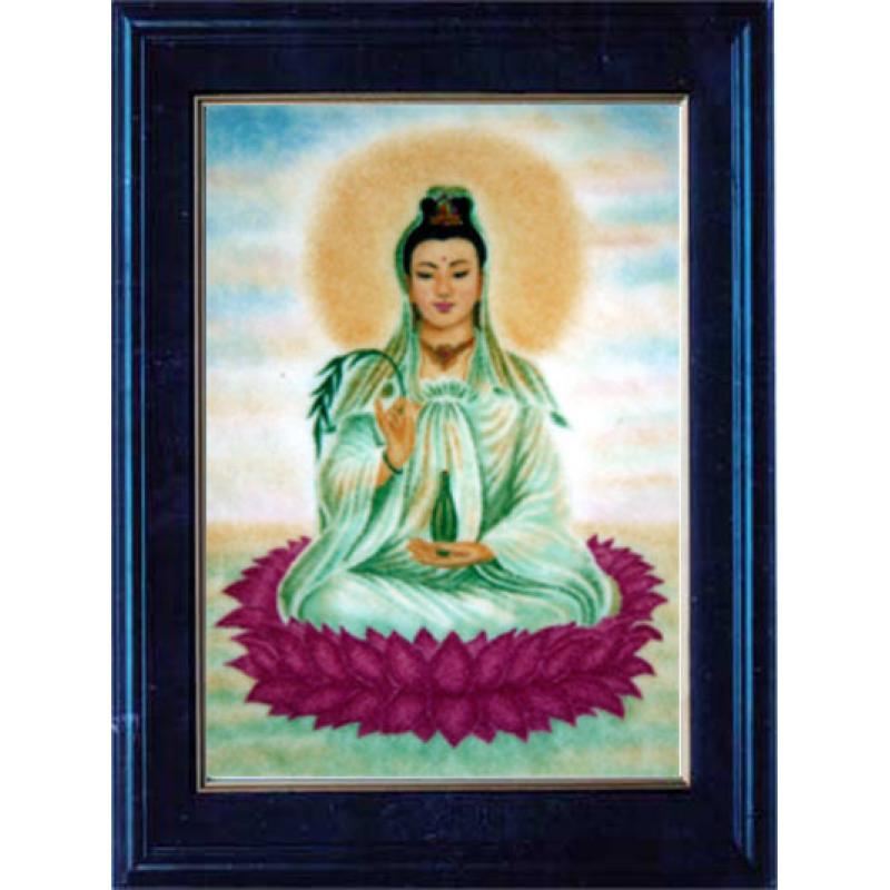 Phật Bồ Tát Tranh Đá Quý