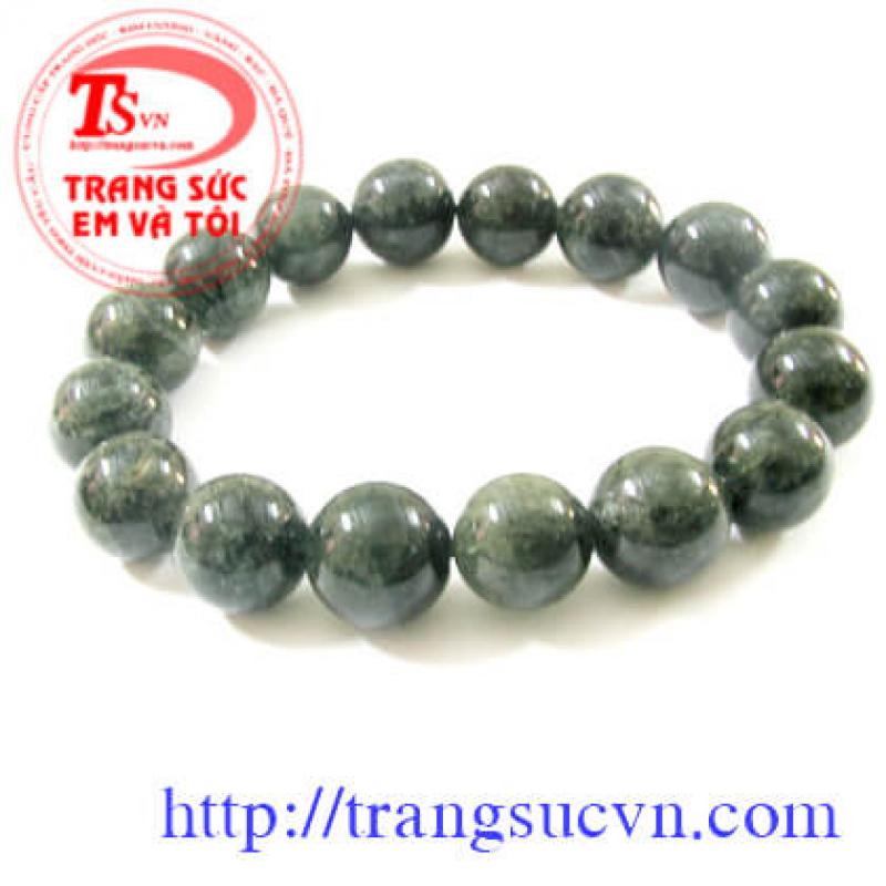 Hạt chuỗi thạch anh tóc xanh 14 ly