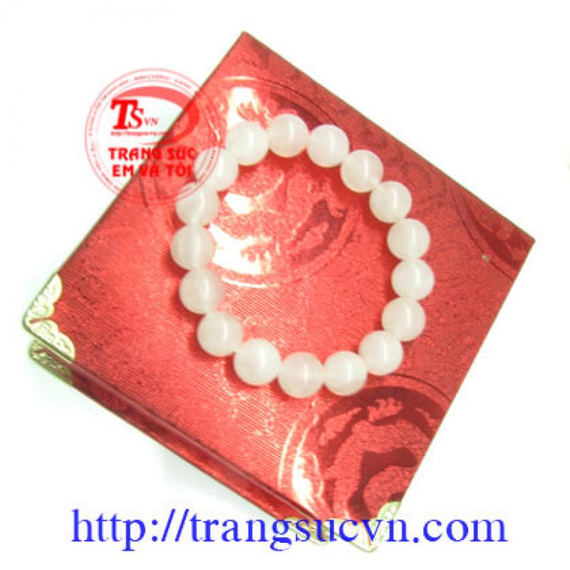 Vòng tay hạt thạch anh hồng