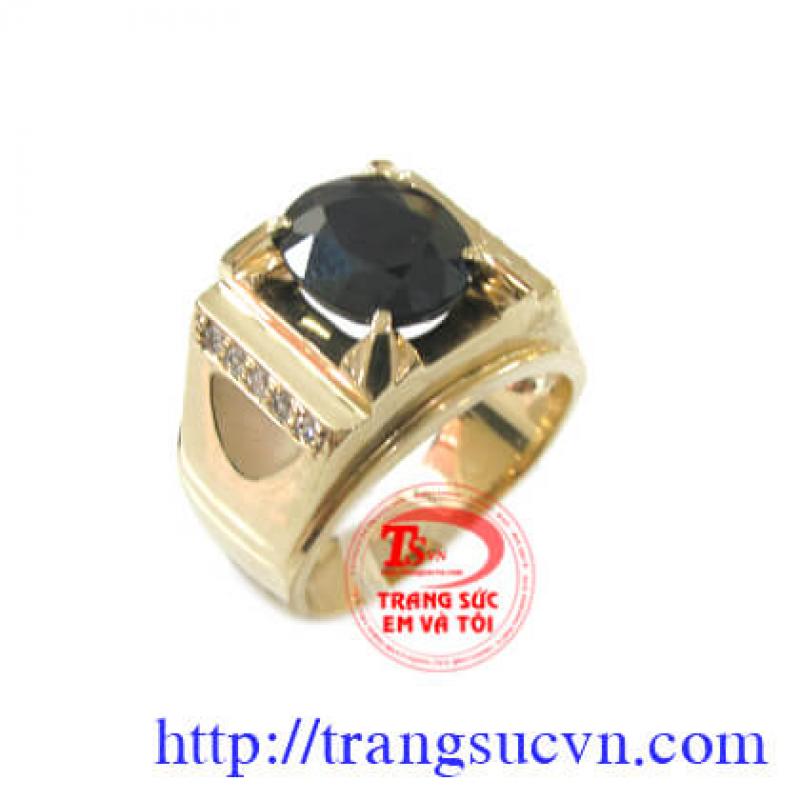 Nhẫn nam Sapphire danh vọng