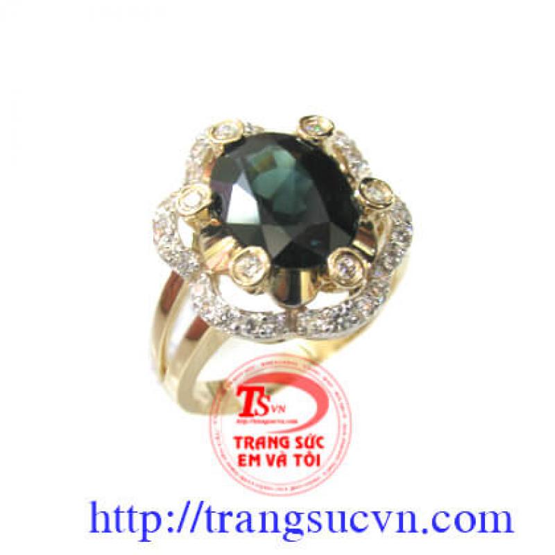 Nhẫn đá saphia