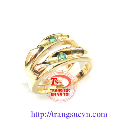 Nhẫn cưới Emerald