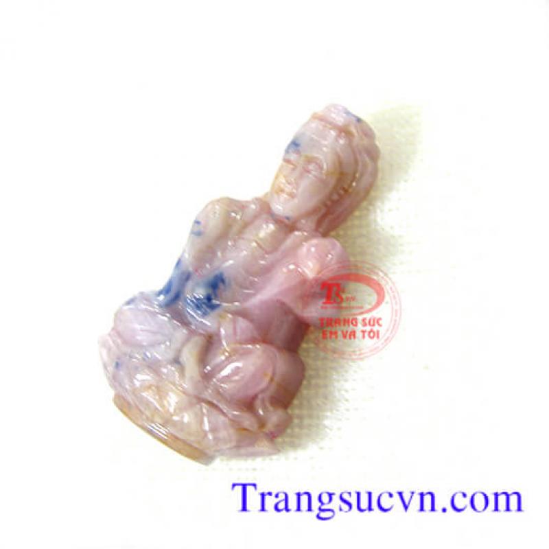 Phật quan âm sapphire hồng