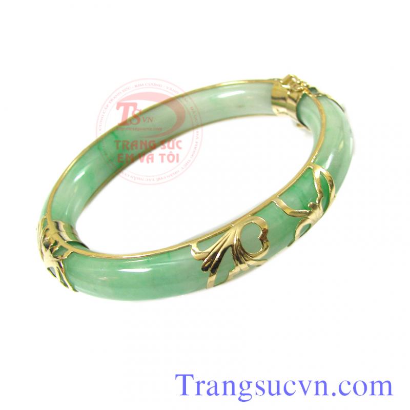 Vòng ngọc dát vàng hoa văn