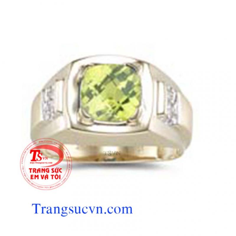 Nhẫn Peridot nam