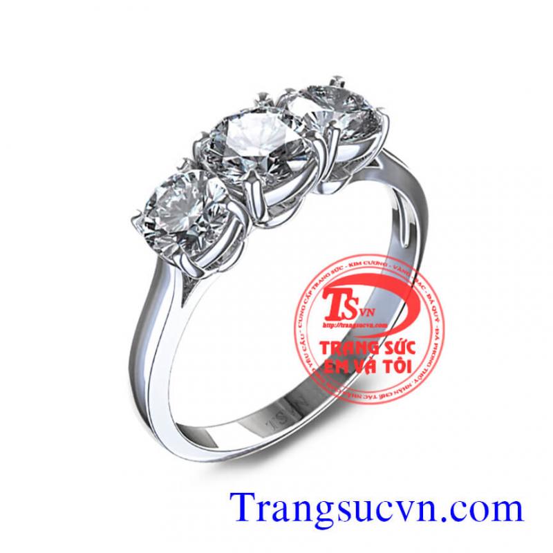 Nhẫn kim cương thiên nhiên đẹp