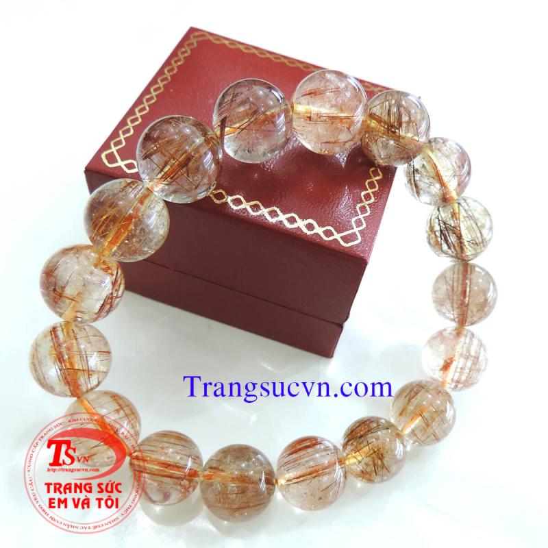 Vòng tay thạch anh tóc đỏ