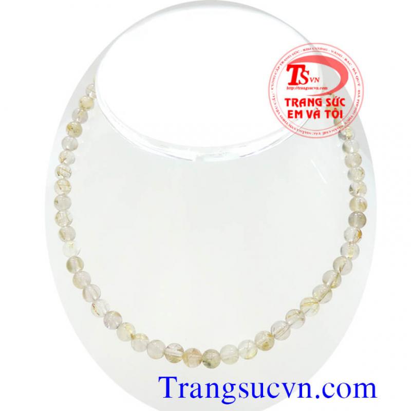 Chuỗi vòng cổ thạch anh tóc