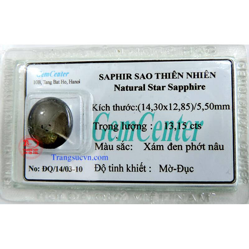 Đá Saphir sao thiên nhiên