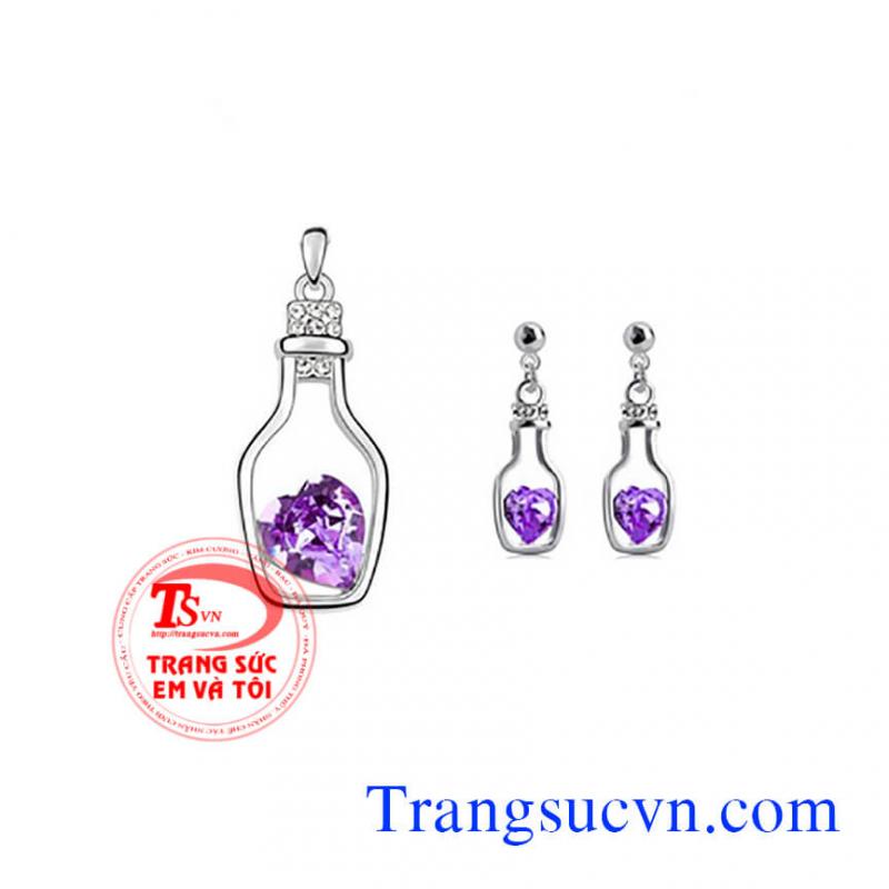 Thạch anh tím bộ trang sức