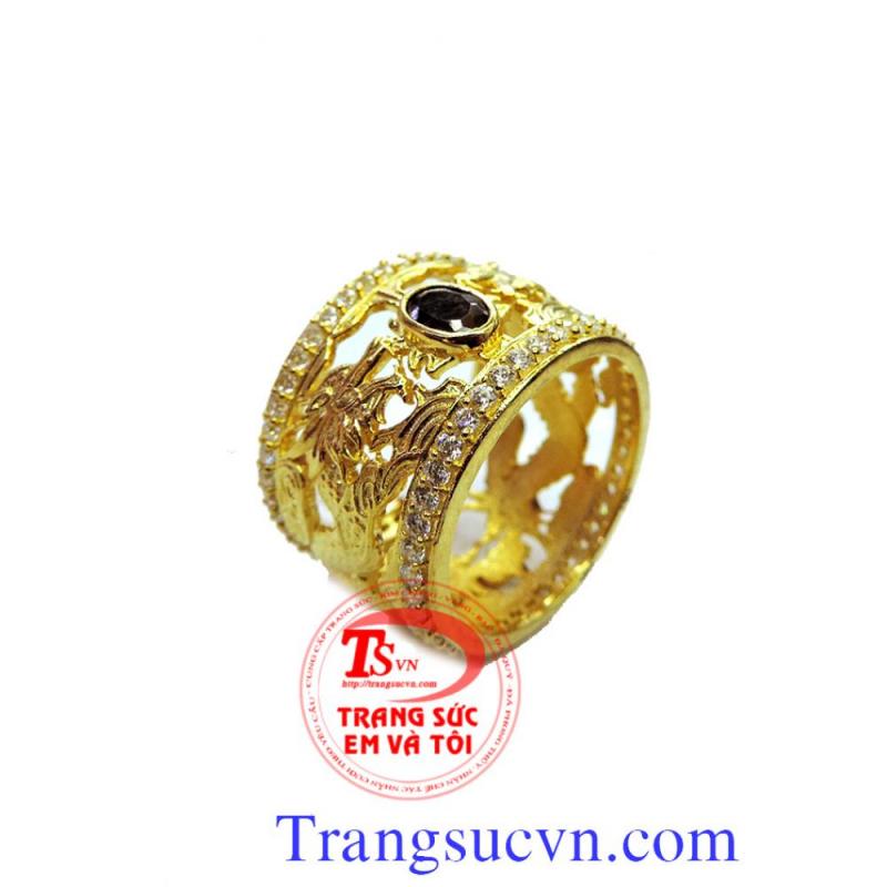 Nhẫn nam 2 rồng vàng tây 10k