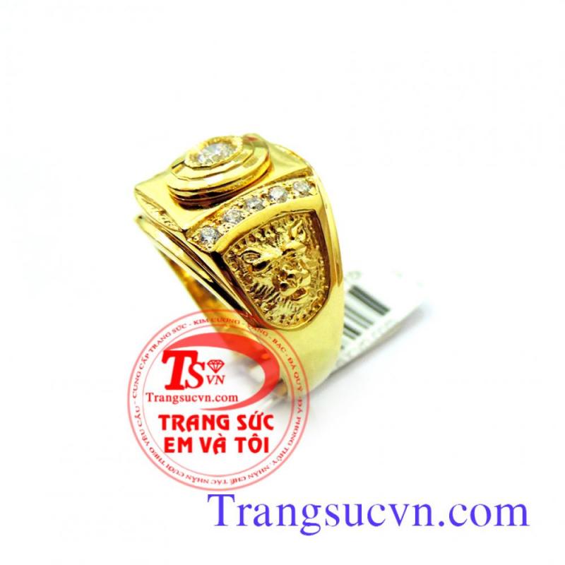 Chiếc nhẫn vàng nam mạnh mẽ