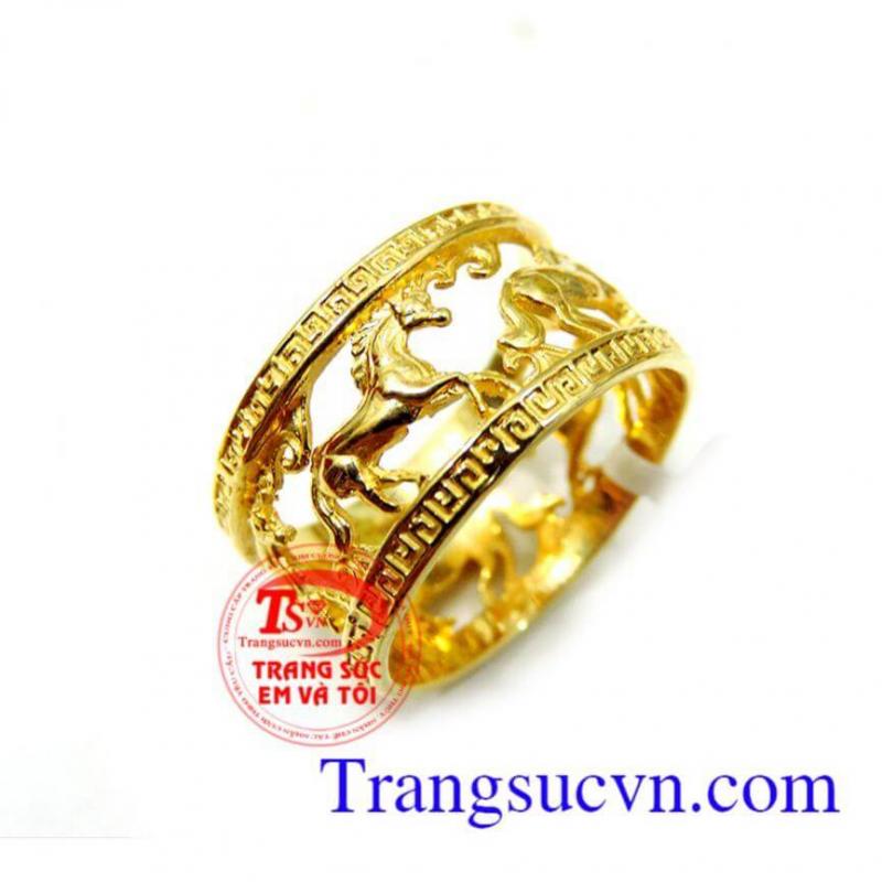Nhẫn tuổi ngọ giá rẻ vàng tây