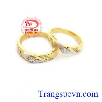 Nhẫn cưới vàng đẹp là sản phẩm nhẫn cưới đẹp, được sản xuất theo công nghệ 3D mới của Hàn Quốc