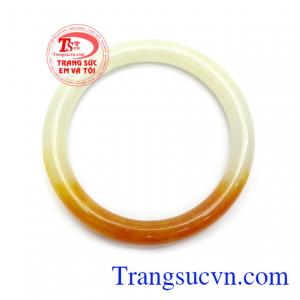 Vòng ngoc cẩm thạch màu vàng