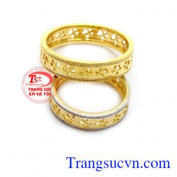 Nhẫn cưới hoa tinh tế