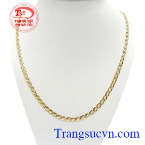 Chiếc Dây vàng nam tính sang trọng, chiếc vòng cổ vàng cho nam chất lượng vàng đảm bảo, Uy tín, Đeo Dây vàng nam tính hợp thời trang, sang trọng khách hàng ưa chuộng.