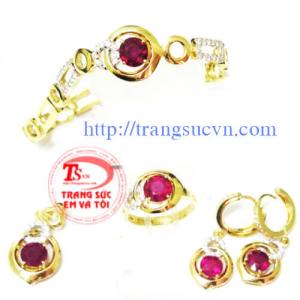 bộ nữ trang ruby