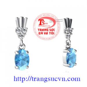Bông tai topaz