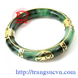 Vòng ngọc bọc vàng 