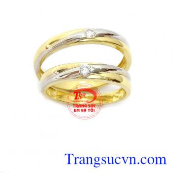 Nhẫn cưới vàng tây giá rẻ