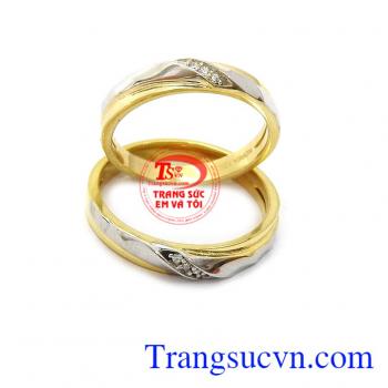Nhẫn cưới vàng tây korea