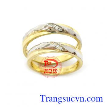 Nhẫn cưới vàng tây korea
