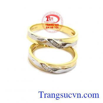 Nhẫn cưới vàng tây korea