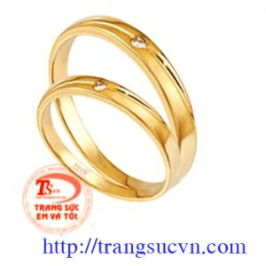 Nhẫn cưới vàng 14k