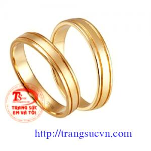 Nhẫn trơn vàng 18k