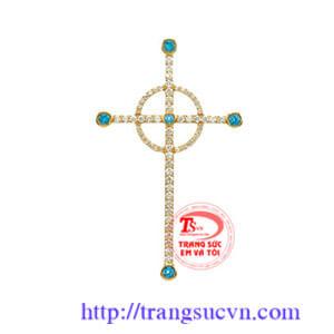 Thánh giá gắn đá quý