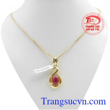 Bộ dây chuyền ruby đẹp