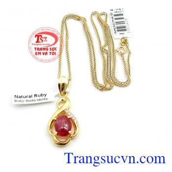 Bộ dây chuyền ruby đẹp