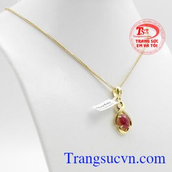 Bộ dây chuyền ruby đẹp
