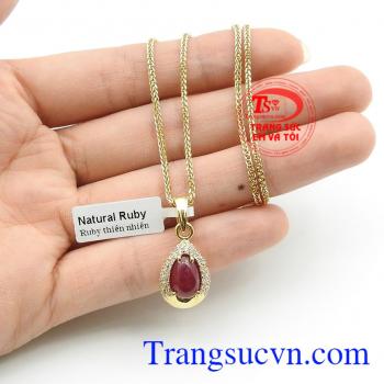 Bộ dây ruby thiên nhiên sang trọng