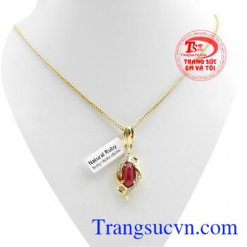 Bộ dây vàng đá quý ruby