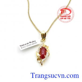 Bộ dây vàng đá quý ruby
