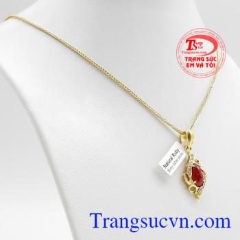 Bộ dây vàng đá quý ruby
