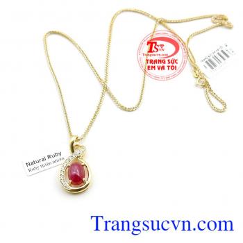 Bộ dây ruby thiên nhiên bình an
