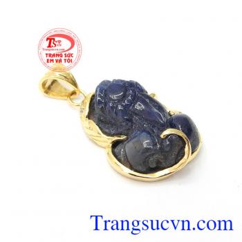 Mặt Dây Tỳ Hưu Sapphire Tài Lộc