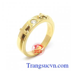 Nhẫn Nữ Thánh Giá Vàng 14k