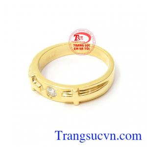 Nhẫn Nữ Thánh Giá Vàng 14k