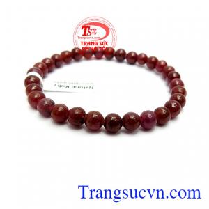 Chuỗi vòng tay ruby thiên nhiên