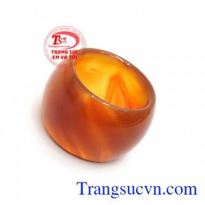 Nhẫn Mã Não Bình Yên May Mắn