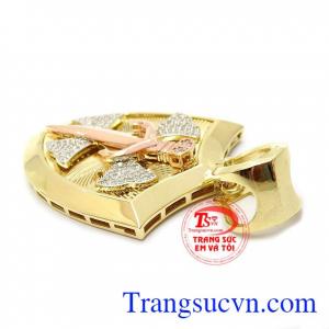 Mặt dây nam khiên vàng 10k